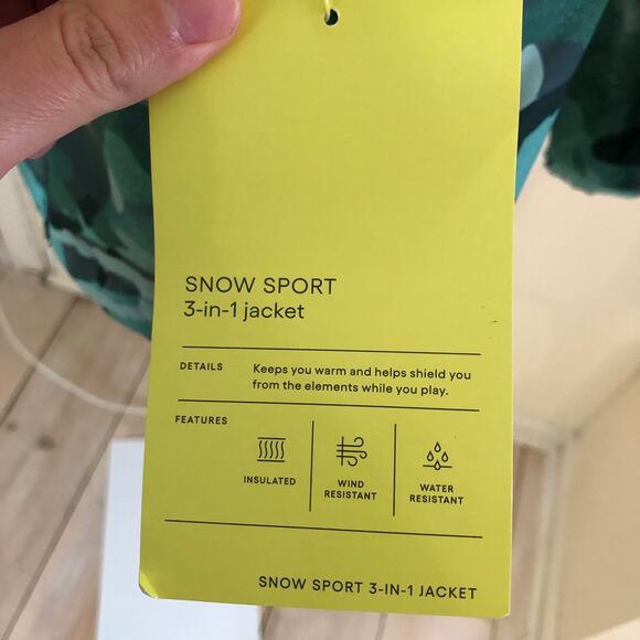 All In Motion NWT Boys' Snow Sport 3-in-1 Jacket Camouflage Size XS - Picture 4 of 8